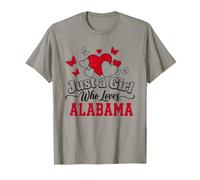 Just a Girl Who Loves Alabama State Pride T-Shirt
