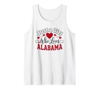 Just a Girl Who Loves Alabama State Pride Tank Top