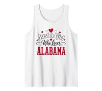Just a Girl Who Loves Alabama State Pride Tank Top