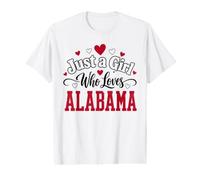 Just a Girl Who Loves Alabama State Pride Value Graphic T-Shirt