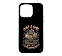 Just A Girl Who Loves Alligator Snapping Turtles Case for iPhone 15 Pro Max