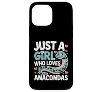 Just a Girl Who Loves Anacondas Cute Snake Lovers Case for iPhone 13 Pro Max