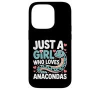 Just a Girl Who Loves Anacondas Cute Snake Lovers Case for iPhone 14 Pro