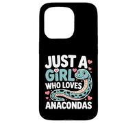 Just a Girl Who Loves Anacondas Cute Snake Lovers Case for iPhone 15 Pro