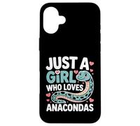 Just a Girl Who Loves Anacondas Cute Snake Lovers Case for iPhone 16 Plus