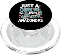 Just a Girl Who Loves Anacondas Cute Snake Lovers PopSockets PopGrip for MagSafe