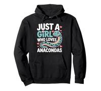 Just a Girl Who Loves Anacondas Cute Snake Lovers Pullover Hoodie