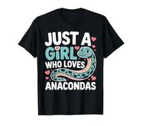 Just a Girl Who Loves Anacondas Cute Snake Lovers T-Shirt