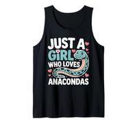 Just a Girl Who Loves Anacondas Cute Snake Lovers Tank Top