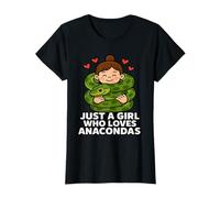 Just a Girl Who Loves Anacondas - Funny Hug-Loving T-Shirt