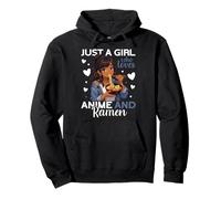 Just A Girl Who Loves Anime and Ramen Japan Anime Kawaii Pullover Hoodie