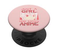 Just a Girl Who Loves Anime PopSockets Adhesive PopGrip