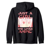 Just a Girl Who Loves Anime Zip Hoodie