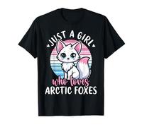 Just A Girl Who Loves Arctic Foxes Cute White Fox Girls T-Shirt