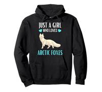 Just A Girl Who Loves Arctic Foxes Hoodie Arctic Fox Lover Pullover Hoodie
