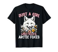 Just A Girl Who Loves Arctic Foxes Ice Fox Artic Fox Lover T-Shirt