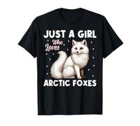 Just A Girl Who Loves Arctic Foxes Ice Fox White Animal Cute T-Shirt