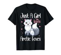 Just A Girl Who Loves Arctic Foxes Ice Fox White Animal Cute T-Shirt