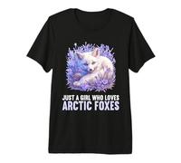 Just a Girl who Loves Arctic Foxes Lovers Arctic Fox Premium T-Shirt
