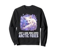 Just a Girl who loves Arctic Foxes Lovers Arctic Fox Sweatshirt
