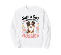 Just A Girl Who Loves Aussies Australian Shepherd Sweatshirt