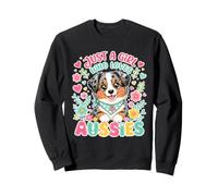 Just A Girl Who Loves Aussies Australian Shepherd Sweatshirt