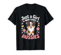 Just A Girl Who Loves Aussies Australian Shepherd T-Shirt