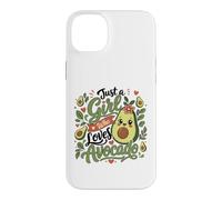 Just a Girl Who Loves Avocado Cute Kawaii Food Lover Case for iPhone 14 Plus