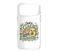 Just a Girl Who Loves Avocado Cute Kawaii Food Lover Case for iPhone 17 Pro Max