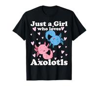Just A Girl Who Loves Axolotls Axolotl Cute Kawaii Design T-Shirt