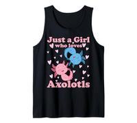 Just A Girl Who Loves Axolotls Axolotl Cute Kawaii Design Tank Top