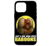 Just a Girl who loves Baboons Baboon Case for iPhone 16 Pro Max