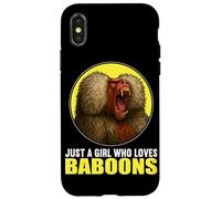 Just a Girl who loves Baboons Baboon Case for iPhone X/XS