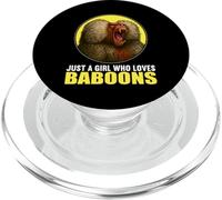 Just a Girl who loves Baboons Baboon PopSockets PopGrip for MagSafe
