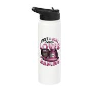 Just A Girl Who Loves Baking Pastry Baker Stainless Steel Insulated Water Bottle