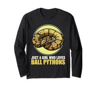 Just a Girl who Loves Ball Pythons. Ball Python Long Sleeve T-Shirt