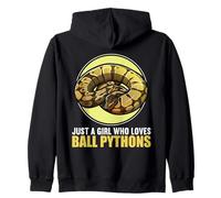 Just a Girl who loves Ball Pythons. Ball Python Zip Hoodie