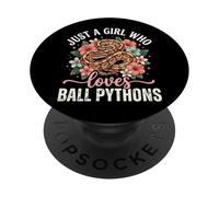 Just A Girl Who Loves Ball Pythons PopSockets Adhesive PopGrip