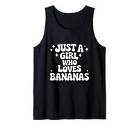 Just A Girl Who Loves Bananas Retro Funny Tank Top