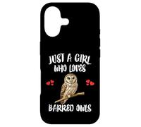 Just A Girl Who Loves Barred Owls Birds Case for iPhone 17