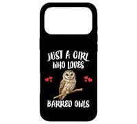 Just A Girl Who Loves Barred Owls Birds Case for iPhone 17 Pro Max