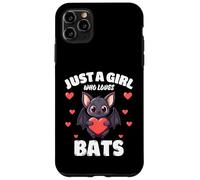 Just A Girl Who Loves Bats, Cute Bat Lovers Case for iPhone 11 Pro Max