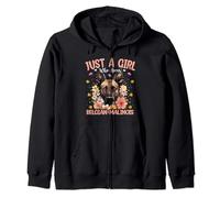 Just A Girl Who Loves Belgian Malinois Dog Women and Girls Zip Hoodie