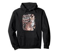 Just a girl who loves Bengal Cats Pullover Hoodie