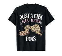 Just A Girl Who Loves Boas - Funny Boa Constrictor Snake T-Shirt