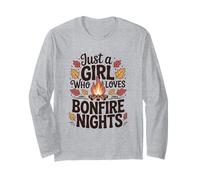 Just A Girl Who Loves Bonfire Nights Autumn Vibes Long Sleeve T-Shirt