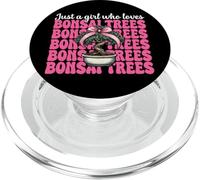 Just a Girl Who Loves Bonsai Trees Japanese Zen Coquette Bow PopSockets PopGrip for MagSafe