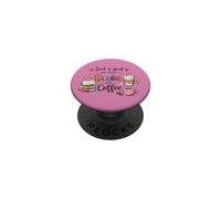 Just A Girl Who Loves Books and Coffee Design PopSockets Adhesive PopGrip