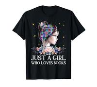 Just A Girl Who Loves Books Funny For Bookworm T-Shirt