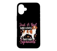 Just A Girl Who Loves Brittany Spaniels - American Brittany Case for iPhone 16 Plus